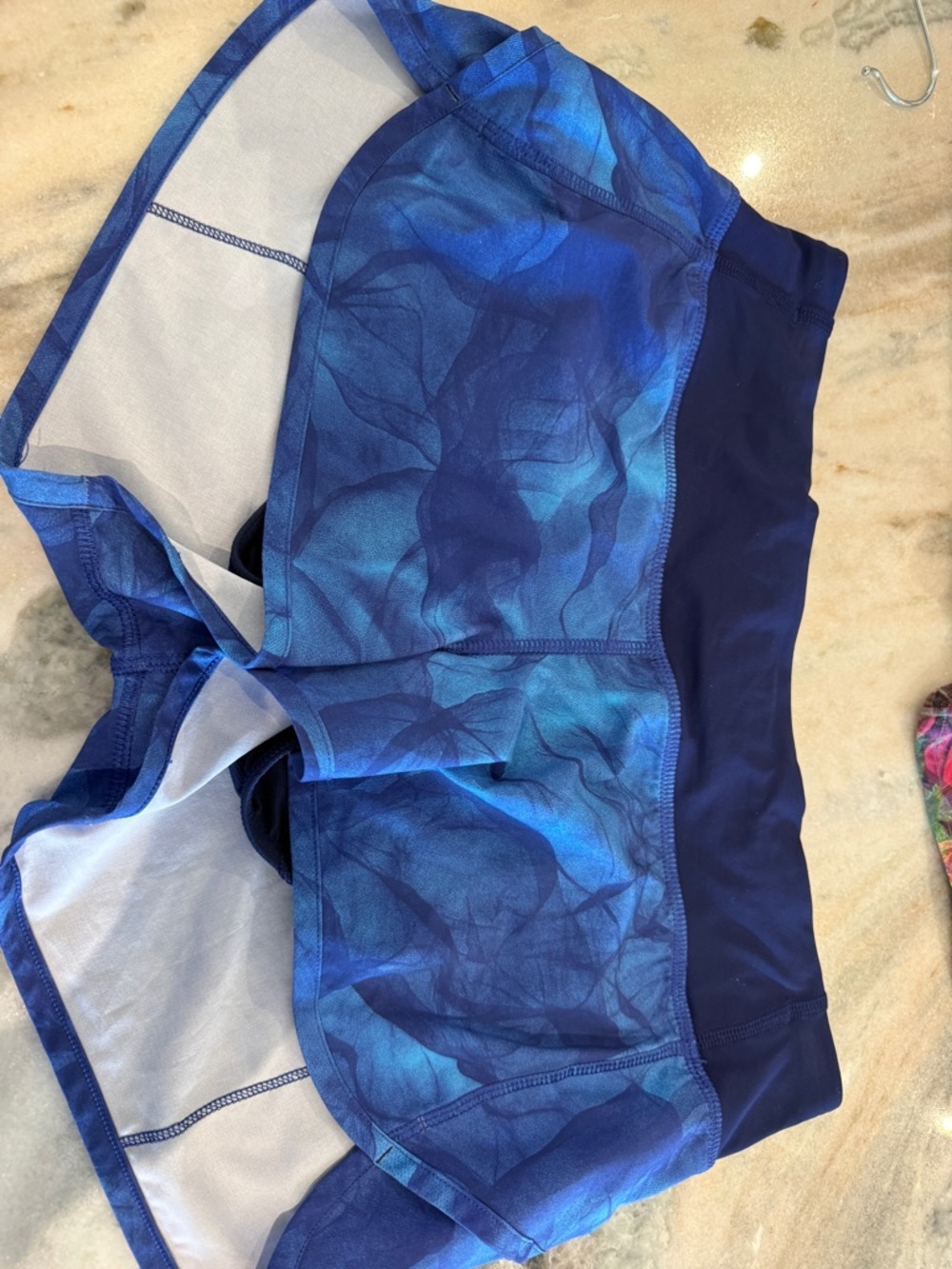 lululemon athletica Blue Marble Athletic Shorts